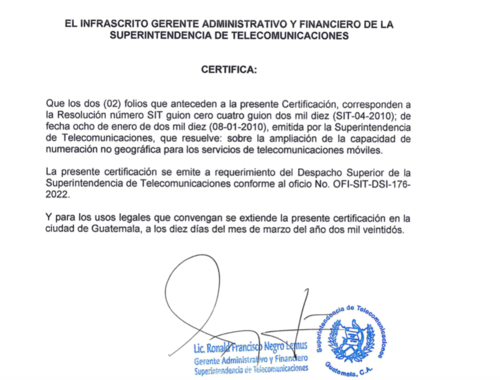 La SIT viene trabajando en la ampliaci&oacute;n de la telefon&iacute;a desde inicios del 2022. (Foto: captura de pantalla)