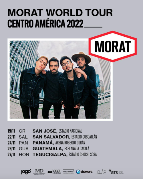 Morat incluyó a Guatemala en su gira. (Foto: Instagram)