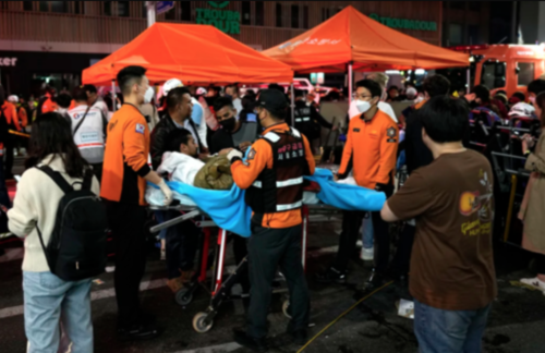 M&aacute;s de cien muertos dej&oacute; la estampida en Se&uacute;l. (Foto: Infobae)