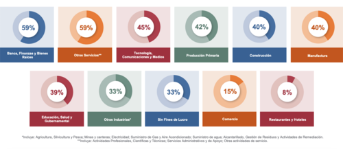 Estas son las expectativas de contrataci&oacute;n por sector en Guatemala. (Foto: captura de pantalla)