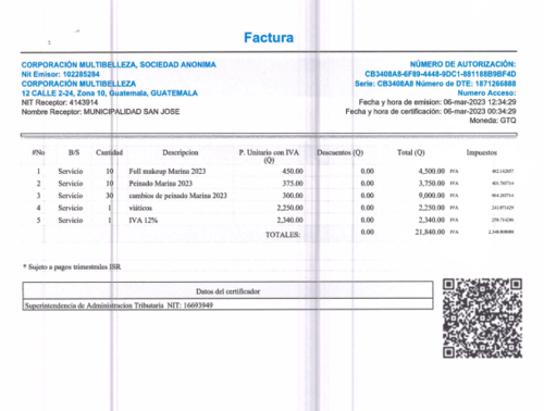 El evento de belleza abarc&oacute; gran parte de los gastos. (Foto: captura de pantalla)