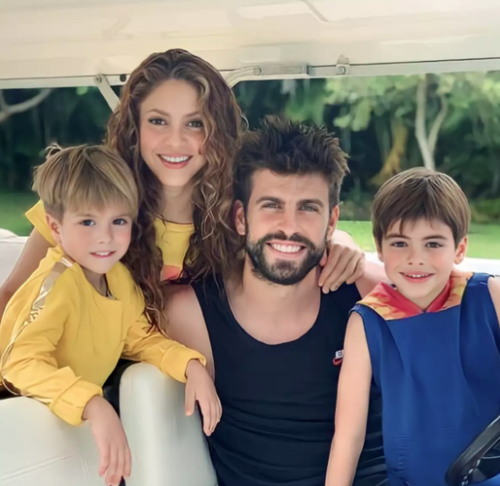Shakira y Piqué junto a sus hijos. (Foto: Expansion)