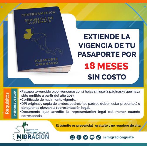 EL IGM habilitó la extensión de la vigencia del pasaporte. (Foto: IGM)