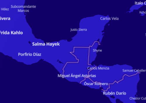 Mapa interactivo, personas