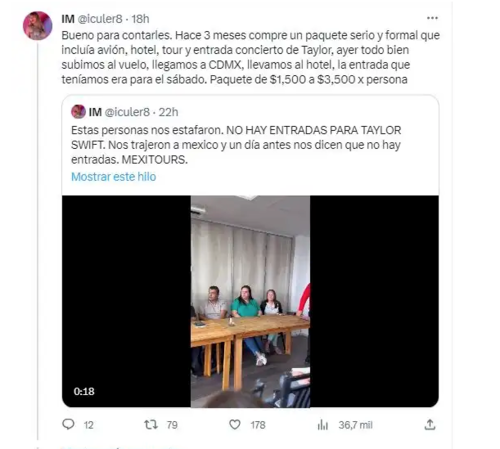 Publicaci&oacute;n de Facebook de uno de los afectados. (Foto: captura de pantalla)