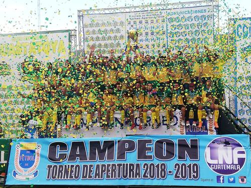 El Deportivo Guastatoya se convirtió en el primer bicampeón departamental en el Apertura 2018. (Foto: @LigaGuate)