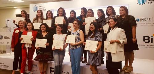 INCAE, Banco Industrial, Leads Academy for Women, emprendedoras, Soy502, Guatemala