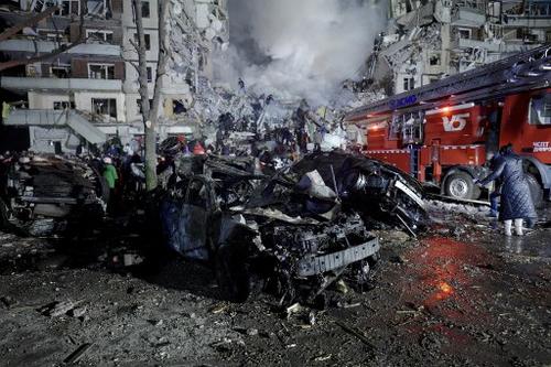 Rusia atacó un edificio de apartamentos en Ucrania. (Foto: AFP)