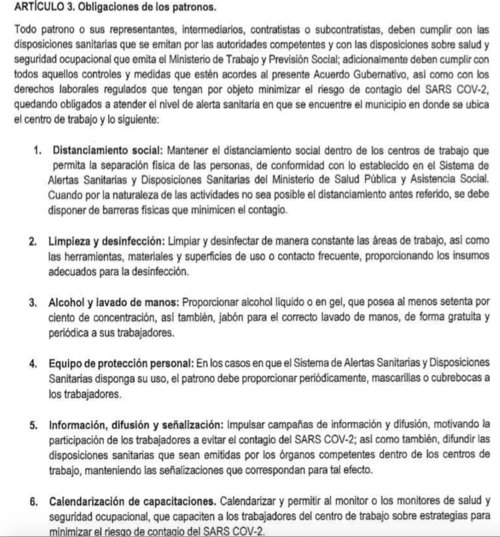 Estas eran las obligaciones del patrono. (Foto: captura de pantalla)