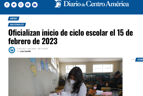 El ciclo escolar iniciar&aacute; el 15 de febrero e intensificar&aacute; el tr&aacute;nsito vehicular. (Foto: captura de pantalla)