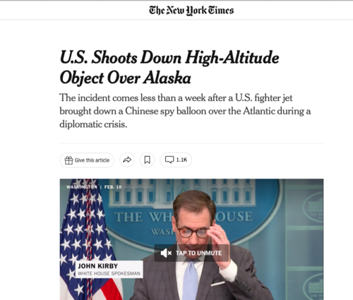 El New York Times informó lo ofrecido en conferencia de prensa. (Foto: captura de pantalla)