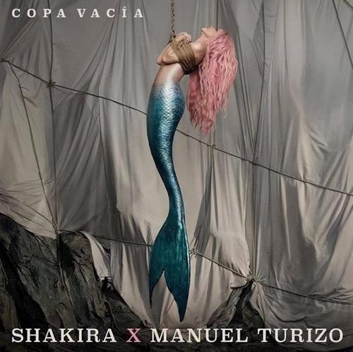 Esta es la portada del nuevo sencillo de Shakira con Manuel Turizo. (Foto: Shazam)