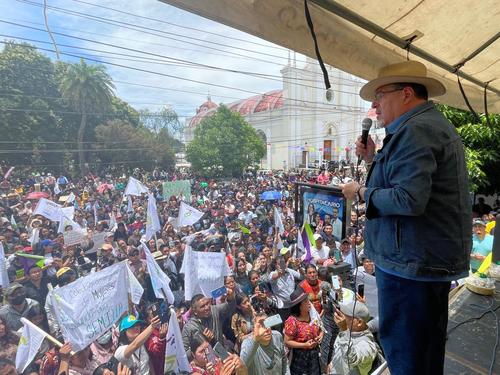 El candidato de Semilla de visita por occidente del pa&iacute;s. (Foto: Movimiento Semilla)