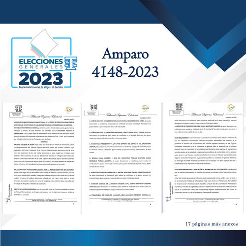 Esta es la solicitud de amparo denegada el TSE. (Foto: TSE)