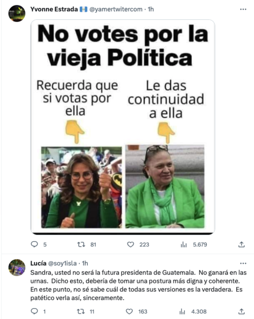 sandra torres, manifestación, paro nacional, elecciones guatemala