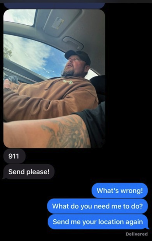 Estos son los mensajes de texto que env&iacute;o el esposo. (Foto: 9News)