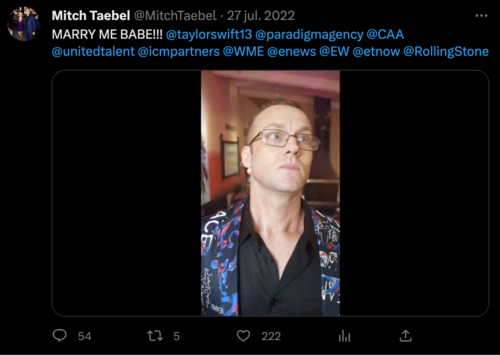 Publicaci&oacute;n en Twitter de Mitchell. (Foto: Captura de pantalla)