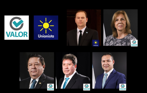 La coalici&oacute;n Valor-Unionista lleva a 5 diputados a la reelecci&oacute;n. (Foto: Soy502)