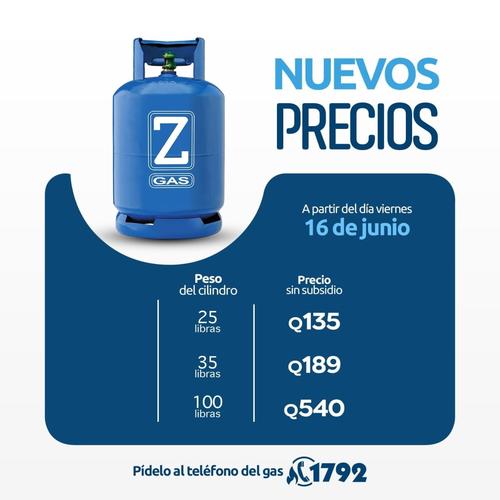 Z Gas publicó en su red social su lista de precios. (Foto: Z Gas)