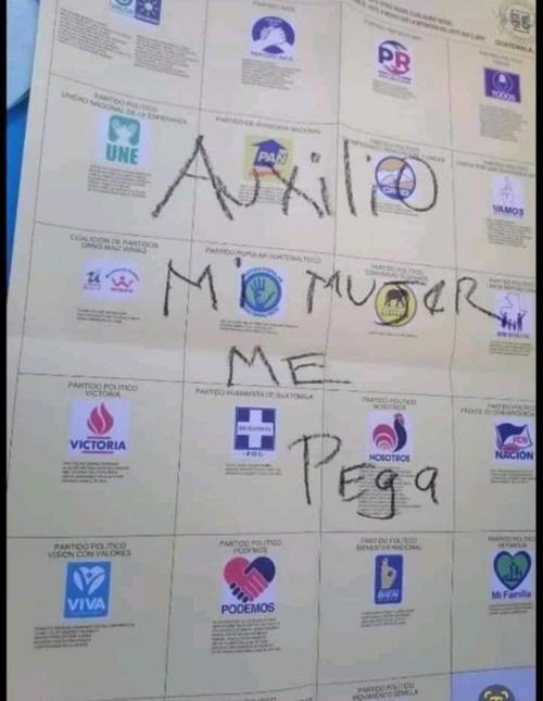 "Auxilio, mi mujer me pega"