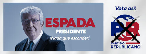 José Rafael Espada fue vicepresidente de la República de Guatemala desde el 14 de enero de 2008 hasta el 14 de enero de 2012.