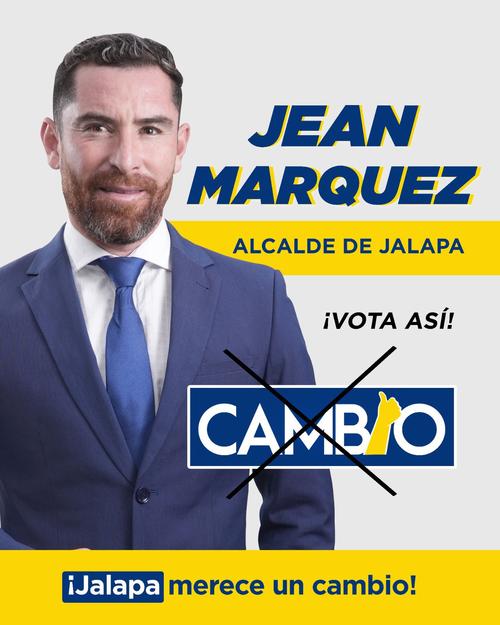 Jean Jonathan M&aacute;rquez como candidato a Alcalde de Jalapa.
