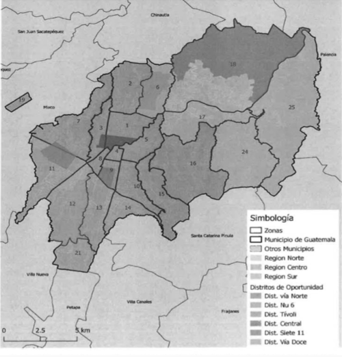 Delimitaci&oacute;n de los Distritos de Oportunidad. (Foto: captura del pantalla)