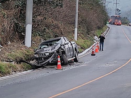 Así quedó el otro vehículo involucrado en el accidente de tránsito. (Foto: redes sociales)