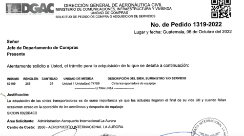 La solicitud de cambio de cintas se hizo desde octubre del 2022. (Foto: captura de pantalla)