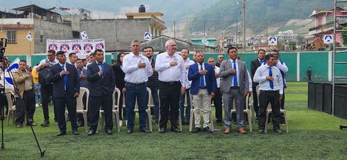 El candidato presidencial Isaac Farchi lanzó su campaña en Quetzaltenango. (Foto: Partido Azul)