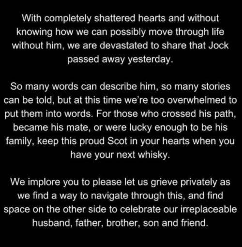 De esta forma se dio a conocer la triste noticia de la muerte del juez. (Foto: Instragram @zonfrillo)