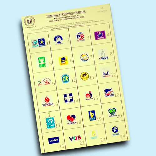 As&iacute; ser&aacute; la papeleta para elegir a diputados al Parlacen. (Foto: TSE)