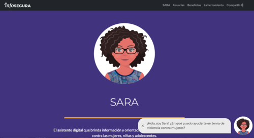 El portal de Sara ofrece ayuda a mujeres v&iacute;ctimas de violencia. (Foto: captura de pantalla)
