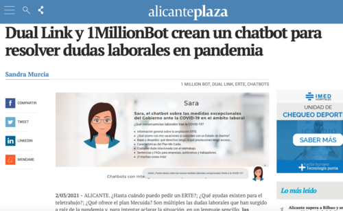 Sara estuvo resolviendo dudas laborales en la pandemia del covid en Espa&ntilde;a. (Foto: captura de pantalla)