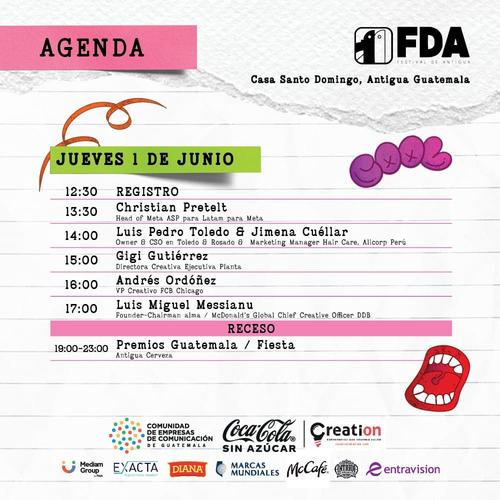 FDA, Festival de Antigua, creatividad, gremio publicitario, Guatemala, Soy502