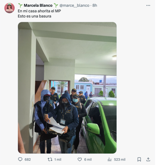 Marcela Blanco, Semilla, MP, Usac 