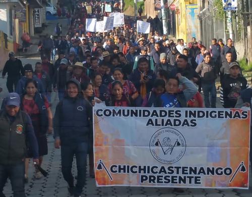Manifestaci&oacute;n en Chimaltenango. (Foto: Los 48 Cantones)