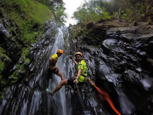 deportes extremos, turismo, rápel, cataratas, Guatemala, Soy502