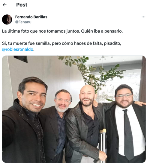 Ronaldo Robles, tr&aacute;gico fallecimiento, Guatemala 