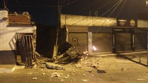 accidente de tr&aacute;nsito, conductor, choque, da&ntilde;os materiales, 