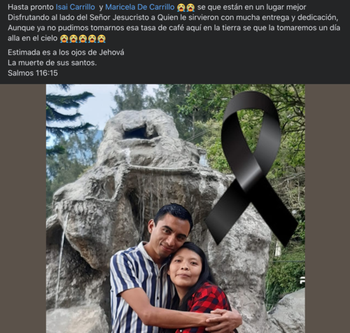 Familia, pastor, accidente