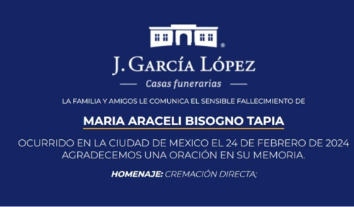 Daniel Bisogno, muerte, madre, Araceli Bisogno