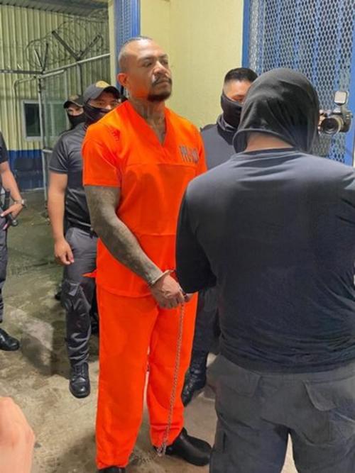 Líder de la Mara Salvatrucha Jorge Yair De León Hernández, alias "Diabólico" (Foto: Jorge Sente/Nuestro Diario)