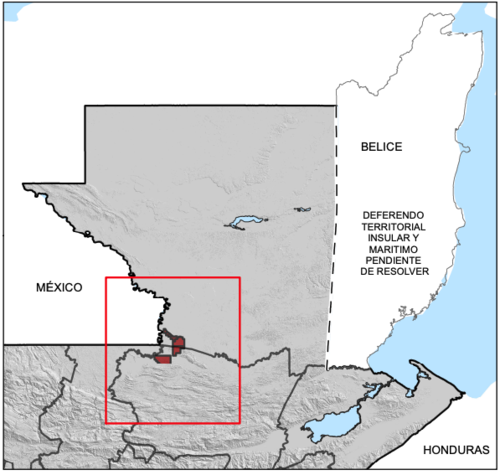 Área ocupada para el Contrato 2-2009, a cargo de la Empresa Petrolera del Istmo. (Foto: MEM/Soy502)