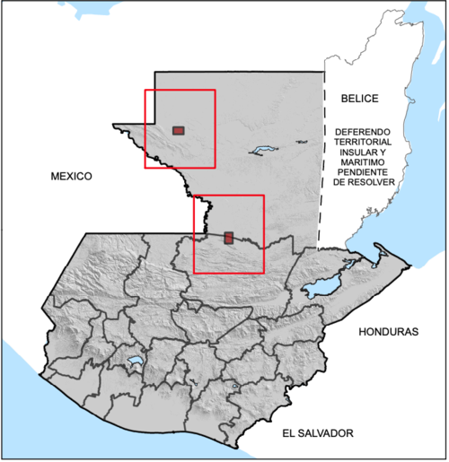 Ubicación del contrato 1-91 a cargo de Petro Energy S.A., el cual abarca municipios de Petén y Alta Verapaz.  (Foto: MEM/Soy502)