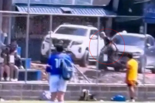 El jugador indicó que su reacción la originó la agresión física contra su hijo menor de edad. (Imagen: captura de pantalla/ Nuestro Diario)