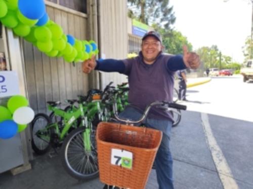 Bicis gratis para estudiantes y vecinos en la ciudad. (Foto: Cortesía, Municipalidad de Guatemala)
