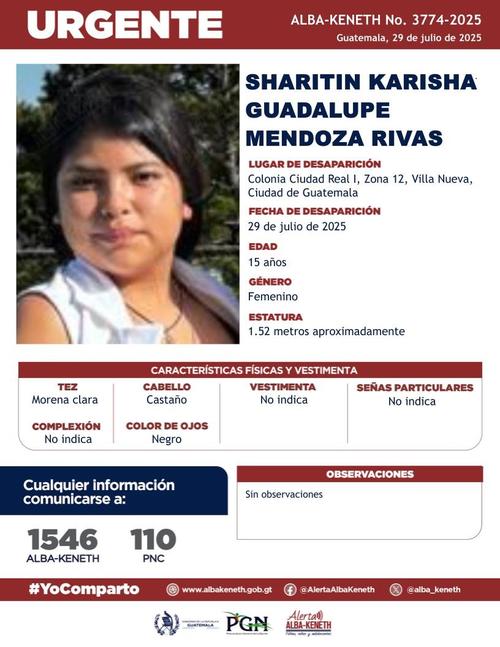 (Imagen: Alerta Alba Keneth)