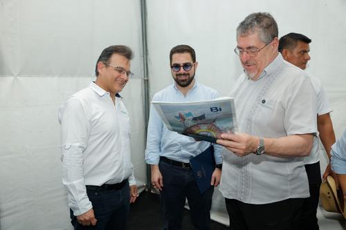 El presidente Bernardo Arévalo participó en el acto de inauguración. (Foto: Cortesía)