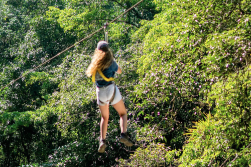 El recorrido en canopy está incluido con tu entrada. (Foto: Finca Sacmoc)